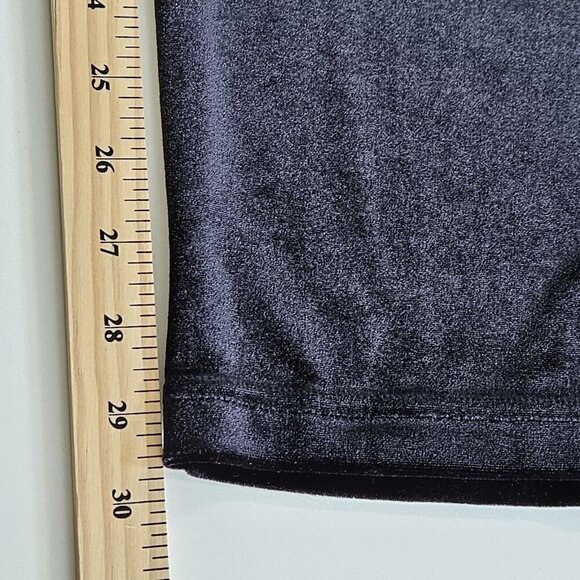 Coldwater Creek Pants Women XL Black Velvet Comfort Stretch Pull On Goth Witchy - Picture 7 of 15